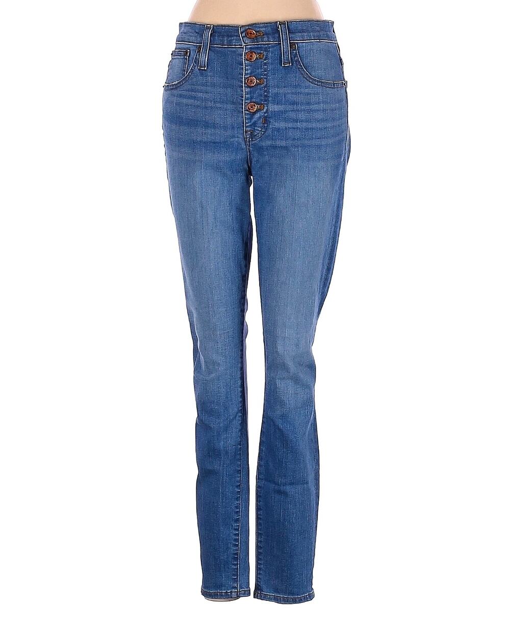 J.Crew Toothpick High Rise Button Fly Skinny Jeans Size 29 Stretch Denim